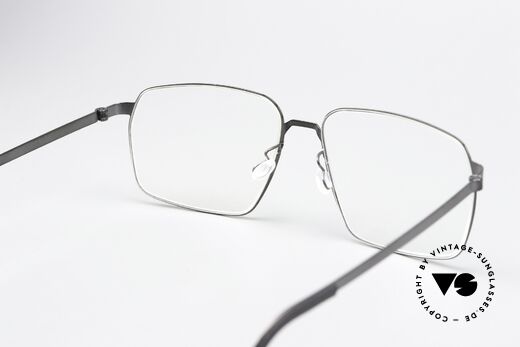 Lindberg 9635 Strip Titanium Titan Frame Polished Black, titanium frame fits lenses (optical / sun) of any kind, Made for Men and Women