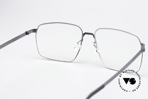 Lindberg 9635 Strip Titanium Titan Frame Blue-Gray Matt, titanium frame fits lenses (optical / sun) of any kind, Made for Men and Women