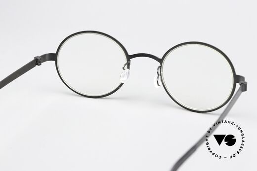Lindberg 9587 Strip Titanium Black Designer Eyeglasses, orig. DEMO lenses can be replaced with prescriptions, Made for Men and Women