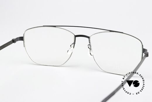 Lindberg 9618 Strip Titanium Black Designer Eyewear, orig. DEMO lenses can be replaced with prescriptions, Made for Men and Women
