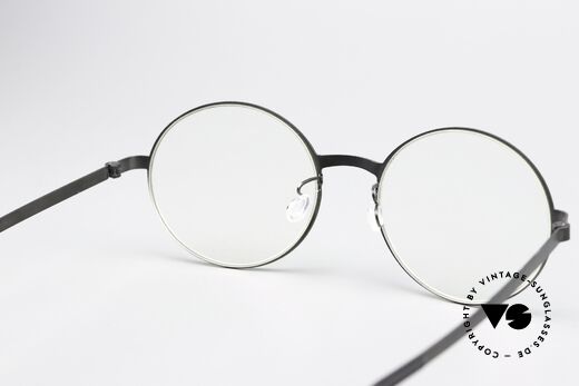 Lindberg 9580 Strip Titanium Designer Frame Matt Black, orig. DEMO lenses can be replaced with prescriptions, Made for Men and Women