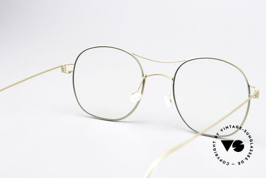 Lindberg Rasmus 49 Air Titan Rim Classic Frame Matt Gold, titanium frame is made for (optical) lenses of any kind, Made for Men and Women