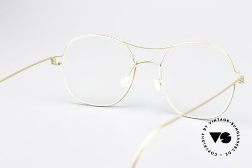 Lindberg Rasmus 47 Air Titan Rim Classic Frame Shiny Gold, titanium frame is made for (optical) lenses of any kind, Made for Men and Women