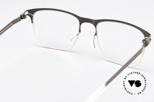 Mykita Desmond Square Frame Gold Terra, flexible frame can be glazed as desired (optical / sun), Made for Men