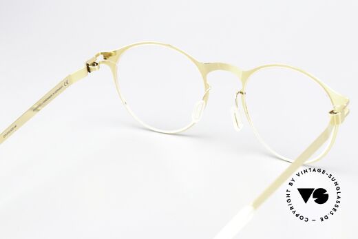 Mykita Lior Glossy Gold Panto Frame, the frame can be glazed optionally (optical / sun lenses), Made for Men and Women