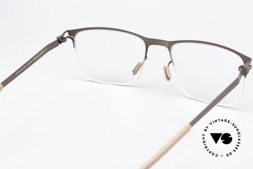 Mykita Vincent Men's Frame Gold Dark Brown, flexible frame can be glazed as desired (optical / sun), Made for Men
