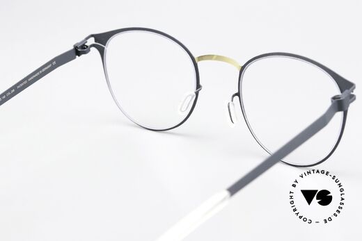 Mykita Giorgio Ladies Panto Gold Indigo, flexible frame can be glazed as desired (optical / sun), Made for Women