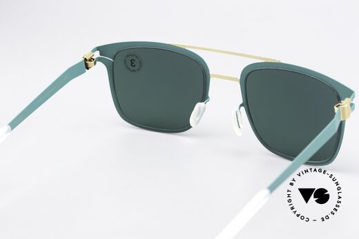 Mykita Hunter Sunglasses Brilliantgreen, lenses (100% UV) could be replaced with prescriptions, Made for Men and Women