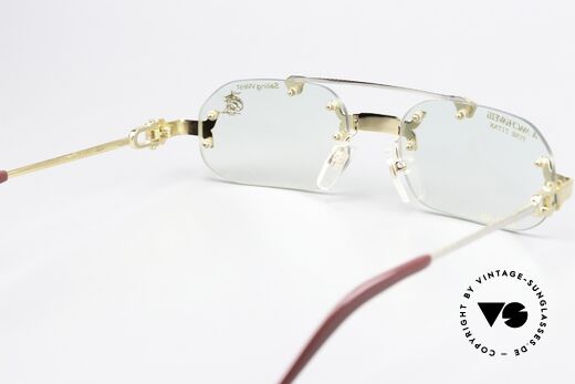 Machiavelli 17-301 Philosopher's Specs Rimless, unworn 80's single item with orig. Machiavelli case, Made for Men