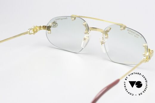Machiavelli 14-303 Opulent 80s Glasses Rimless, unworn 80's single item with orig. Machiavelli case, Made for Men
