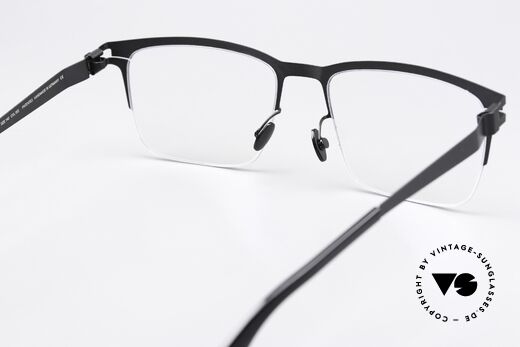 Mykita Wilko Striking Frame Silver Black, the frame can be glazed optionally (optical / sun lenses), Made for Men