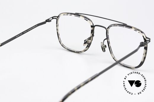 Mykita Hanno Square Frame Black Antigua, frame can be glazed with prescriptions or sun lenses, Made for Men and Women