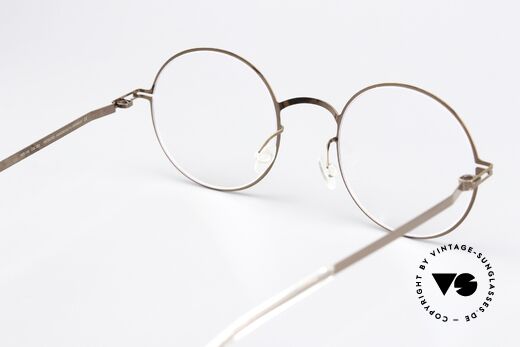 Mykita Quenby Round Frame Shiny Copper, the frame can be glazed optionally (optical/sun lenses), Made for Men and Women