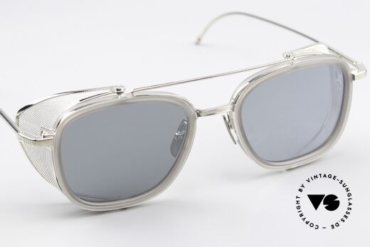 Thom Browne TB808 Light Silver Mirrored Lens, unworn single item, with Thom Browne packaging, Made for Men