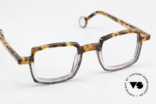 Theo Belgium Schaukel Square Acetate Frame Unisex, the frame can be glazed with progressive lenses, Made for Men and Women