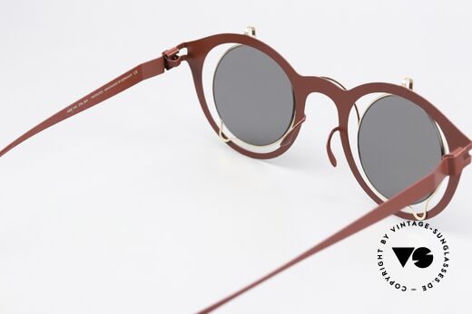 Mykita Bradfield Worn by Elton John, the mirrored sun lenses can be replaced if needed, Made for Women