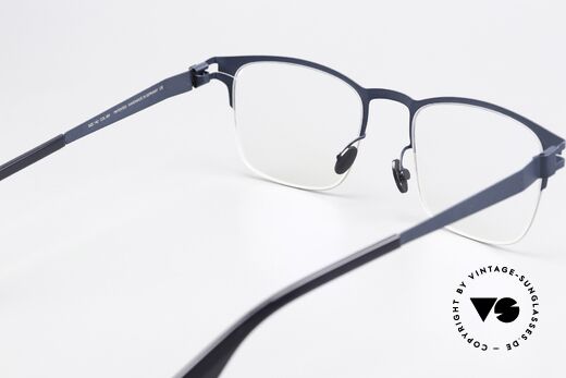 Mykita Lothar Square Frame Silver Navy, frame can be glazed optionally (optical / sun lenses), Made for Men