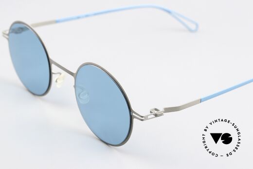 Mykita Brenda Design Bernhard Willhelm, unique color 813 = 'Grey / POW10 Turquoise Solid', Made for Men and Women Mykita Brenda Design Bernhard Willhelm, unique color 813 = 'Grey / POW10 Turquoise Solid', Made for Men and Women