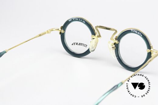 Tiffany Hop Vintage Jewelry Eyeglasses, lens height 34mm = fits progressive lenses, size 37/20, Made for Women