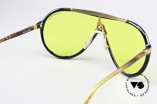 Derapage 66 Vitaloni Racing Sunglasses, yellow lens for twilight & mirrored for the sun, Made for Men