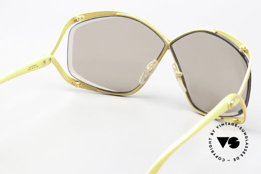 Christian Dior 2056 80's Shades Sunny Yellow, NO RETRO SHADES, but a 40 years old unique rarity!, Made for Women