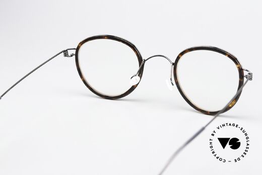 Lindberg Jackie 44 Air Titan Rim Panto Frame Tortoise Black, orig. Lindberg DEMO lenses can be replaced optionally, Made for Men and Women