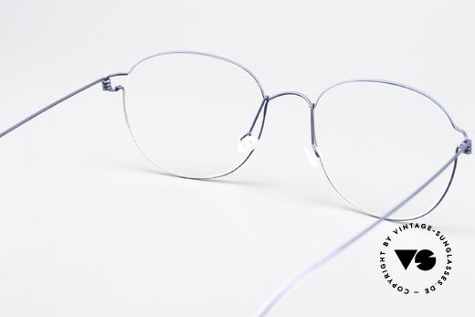 Lindberg Robin 53 Air Titan Rim Matt Dark Blue Eyeglasses, orig. Lindberg DEMO lenses can be replaced optionally, Made for Men and Women