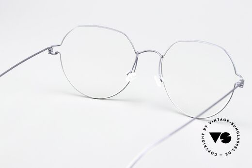 Lindberg Evan Air Titan Rim Panto Frame Matt Blue Gray, orig. Lindberg DEMO lenses can be replaced optionally, Made for Men and Women