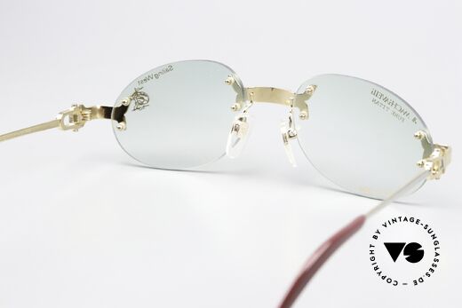 Machiavelli 15-300 Opulent Frame Gold Titan, unworn 80's single item with orig. Machiavelli case, Made for Men and Women