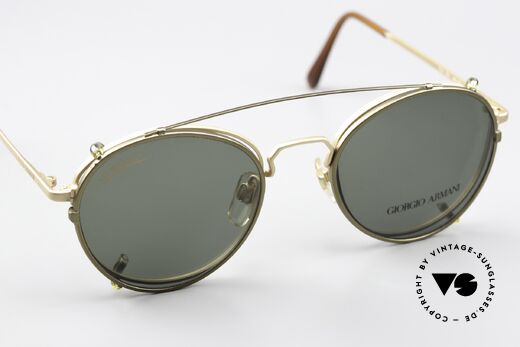 Giorgio Armani 174 With Serious Fun Clip-On, NO RETRO SPECS, but a unique 40 years old original, Made for Men and Women