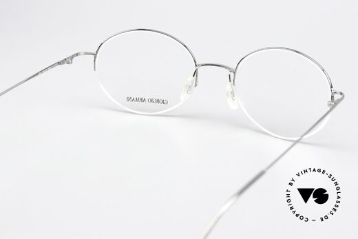 Giorgio Armani 27 90s Round Eyeglasses Nylor, an unworn Giorgio Armani original from the 1990's, Made for Men and Women