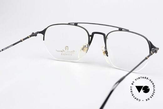 Aigner EA55 90's Glasses Half Rim Nylor, distinctive Etienne Aigner temple end to fasten a chain, Made for Men