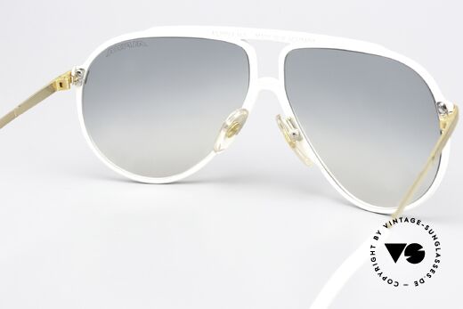 Alpina M1 Iconic Shades West Germany, white front, gold-plated cover & Alpina sun lenses, Made for Men and Women