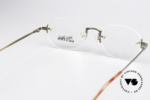 Jean Paul Gaultier 55-4671 90's Made In Japan Original, demo lenses can be replaced with optical (sun) lenses, Made for Men and Women