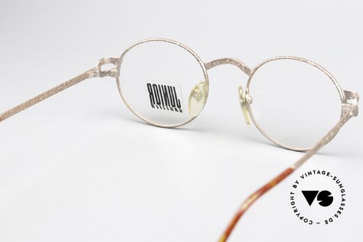 Jean Paul Gaultier 57-3176 90's Frame In Rusty Gold, unworn (like all our old 90s Gaultier designer frames), Made for Men and Women