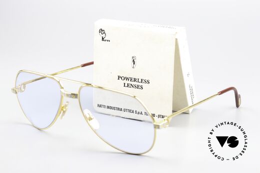 Cartier Vendome Santos - M Cobalt Blue Mineral Lenses, unworn 1980's rarity with orig. packing; collector's item, Made for Men Cartier Vendome Santos - M Cobalt Blue Mineral Lenses, unworn 1980's rarity with orig. packing; collector's item, Made for Men