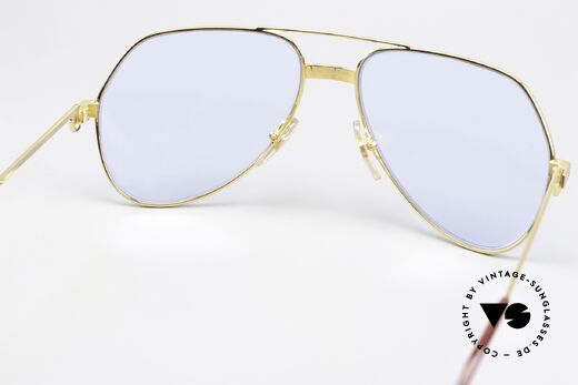 Cartier Vendome Santos - M Cobalt Blue Mineral Lenses, connoisseurs know about the special nature of these lens, Made for Men