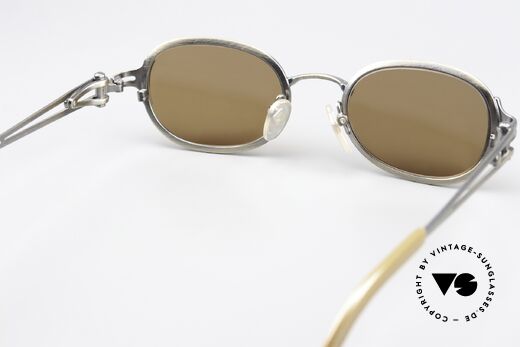 Jean Paul Gaultier 56-0004 Oval Sunglasses From 1996, sun lenses (100% UV) can be replaced with prescriptions, Made for Men and Women