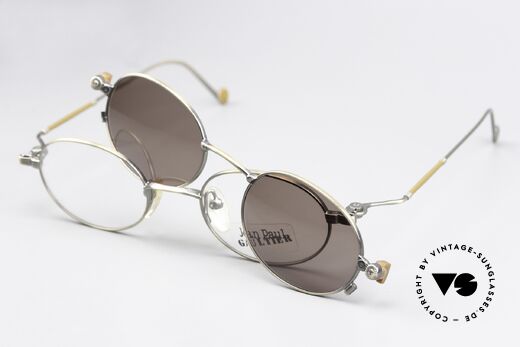 Jean Paul Gaultier 55-8106 Oval Vintage Frame Clip-On, Size: large, Made for Men and Women