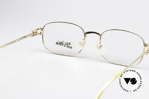 Jean Paul Gaultier 55-6107 Gold Plated Designer Frame, the frame is made for optical or sun lenses optionally, Made for Men and Women