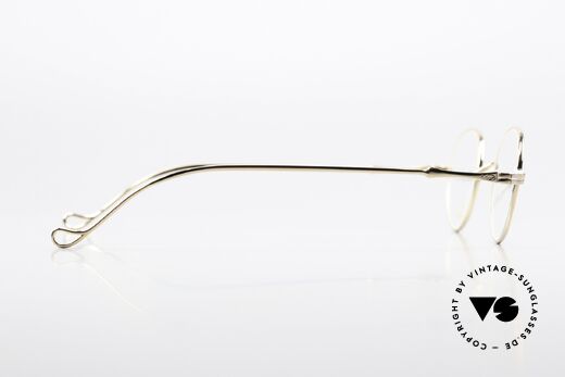 Lunor II 21 Gold-Plated Frame Unisex, the frame can be glazed optionally, size 43/26mm, 136mm, Made for Men and Women