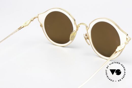 Chrome Hearts Bella Hadid White Pearl Gold Mirrored, unworn, in white pearl / rosé gold mirrored sun lenses, Made for Women