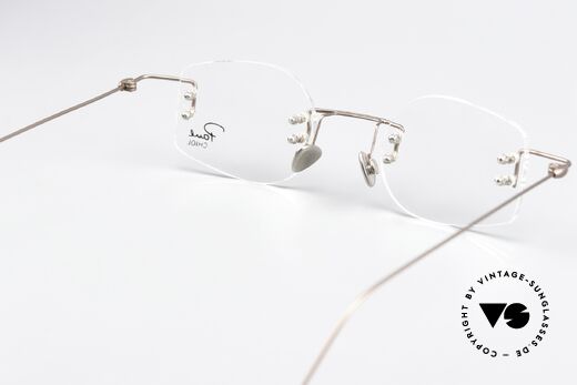 Paul Chiol 08 Rimless 2000's Eyewear Art, lens size & lens shape can be changed if needed, Made for Men and Women