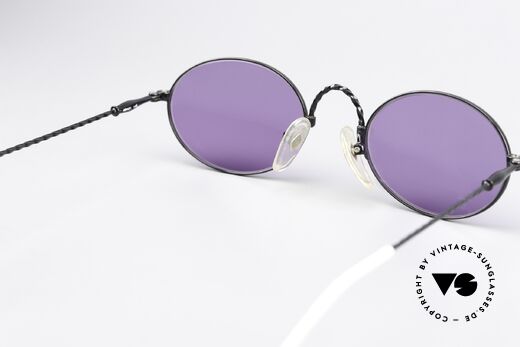 Jean Paul Gaultier 55-0175 Vintage Shades Purple Black, NO RETRO shades, but a rare Original from 1996, Made for Men and Women