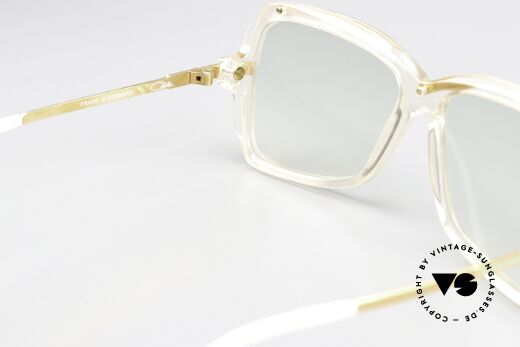 Cazal 177 Ladies Designer Frame 1987, light green tinted sun lenses; also wearable at night, Made for Women
