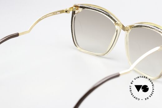 Cazal 157 Great Old 80s Ladies Glasses, frame can also be glazed with opticals; size 56/16, Made for Women