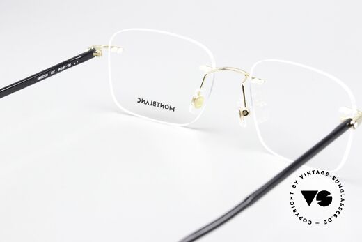 Montblanc MB0222O Rimless Glasses Gold-Plated, unworn gentlemen's model with orig. Montblanc case, Made for Men