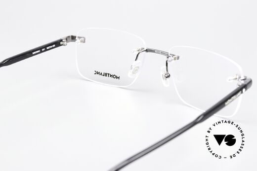 Montblanc MB0088O Men's Frame Rimless Gunmetal, unworn gentlemen's model with orig. Montblanc case, Made for Men