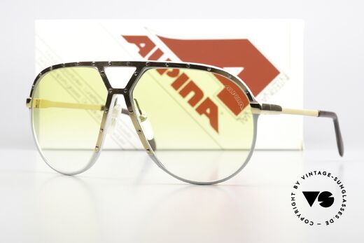 Alpina M1 Super Rare Yellow Gradient, the old legend in untouched condition, size 64/14, Made for Men Alpina M1 Super Rare Yellow Gradient, the old legend in untouched condition, size 64/14, Made for Men