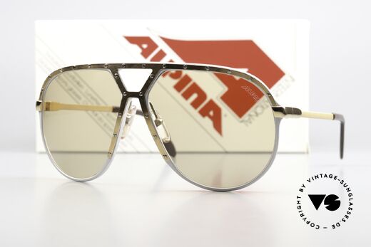 Alpina M1 Legendary 80's Sunglasses, the old legend in untouched condition, size 64/14, Made for Men
